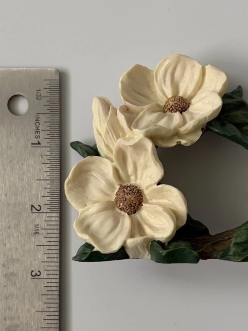 Set of 8 Magnolia Napkin Rings | Farmhouse Table Decor